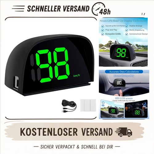 Gps tachometer hud - gps,